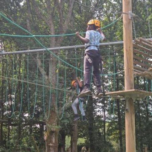 High Ropes adventures - how brave are this lot?